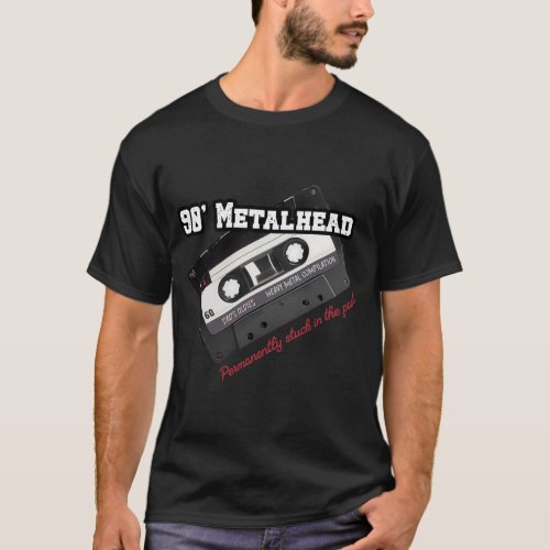 90 Metalhead Retro Cassette Tape Mans T_Shirt