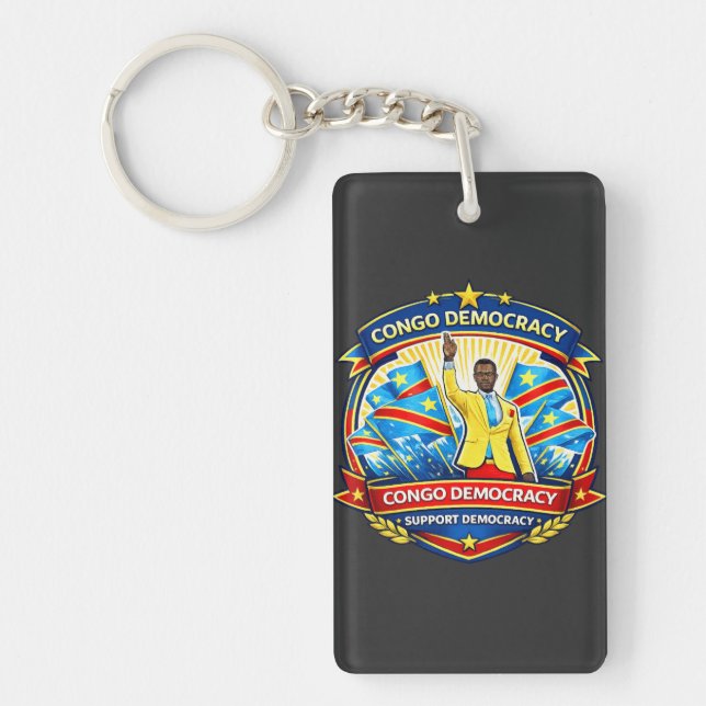 90 Minutes Without Moving – The Legendary Congo Fa Keychain (Front)