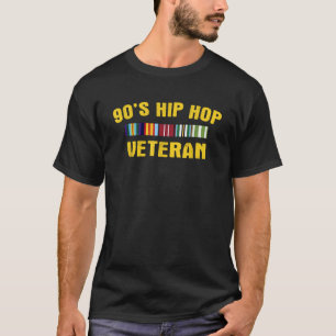 90 s Hip Hop Veteran Colorful Vintage Retro T-Shirt