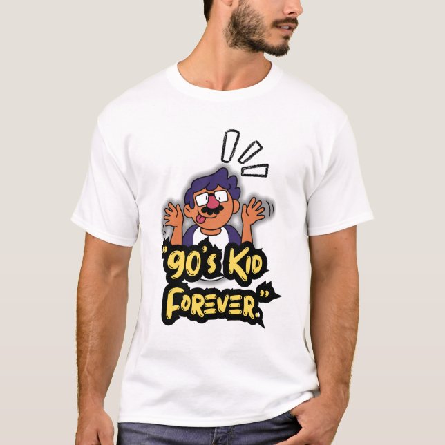 90’s Kid Forever – Nostalgia Cartoon Edition T-Shirt (Front)