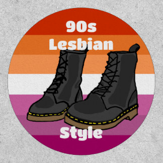 90’s Lesbian Style With Boots Round Patch