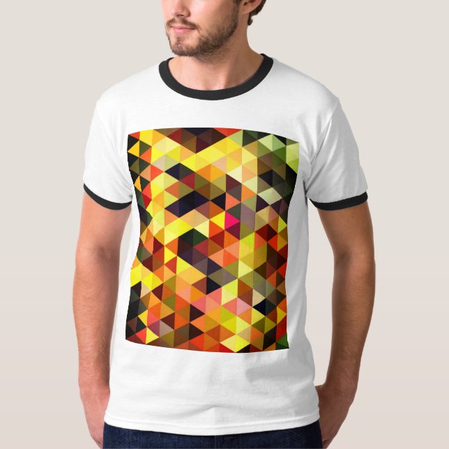 90’s Retro Colorful Pattern T-Shirt (Front)