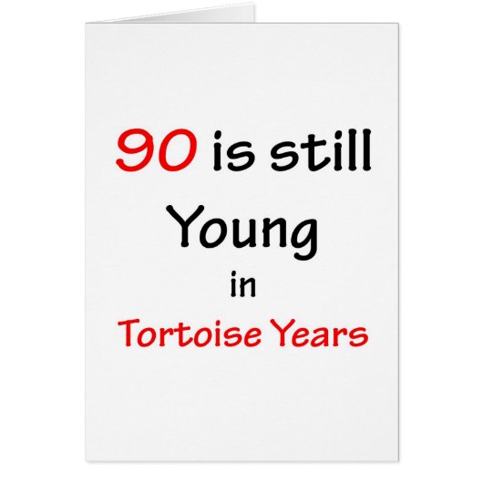90 Tortoise Years Cards (Front)