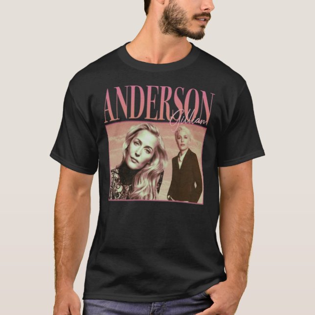90&x27;s Retro style Gillian Anderson Classic T-Sh T-Shirt (Front)