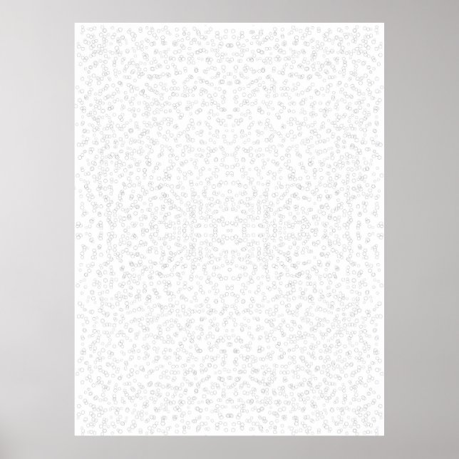 90 Year Life Calendar Weeks of my life Stencil Poster (Front)