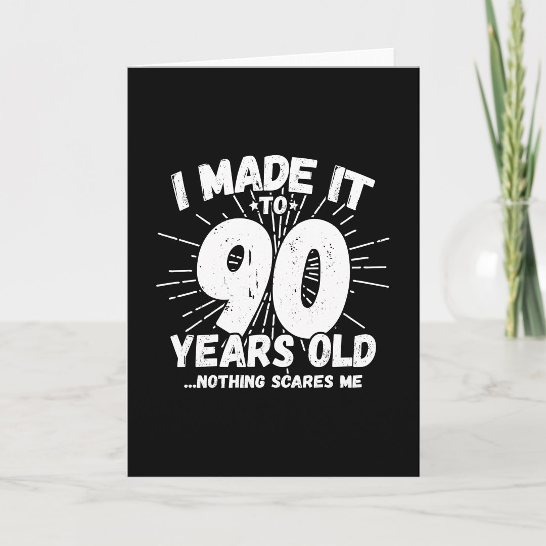 90 year old birthday funny 90th birthday meme card zazzle
