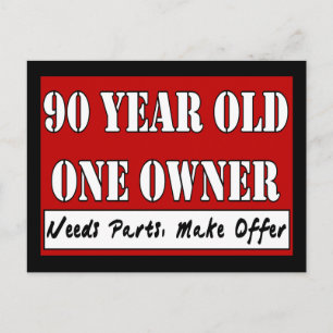 90 Year Old, One Owner - Needs Parts, Make Offer Postcard