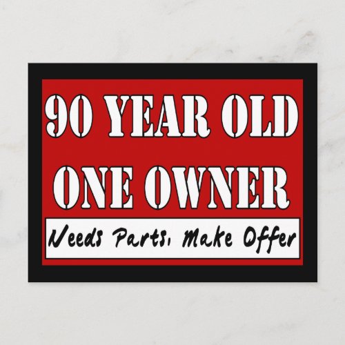 90 Year Old One Owner _ Needs Parts Make Offer Postcard