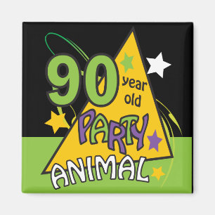 90 Year Old Party Animal 90th Birthday Magnet