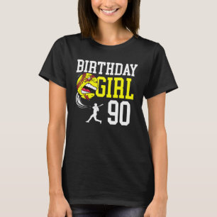 90 Year Old Softball Birthday Party 90th Birthday  T-Shirt