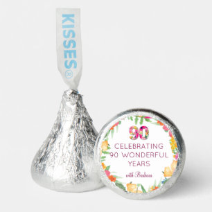 90 Years Flowers Floral 90th Birthday Hershey®'s Kisses®