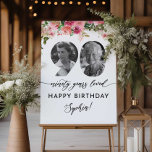 90 Years Loved Sign, 90th Birthday Welcome Sign<br><div class="desc">90 Years Loved Sign, 90th Birthday Welcome Sign, Floral 90th Welcome Sign with Photo, Look Who's 90 Welcome Sign, 90th Birthday Decorations, Birthday Welcome, editable template, poster with photos, welcome sign, welcome poster, 90th photo poster, look who's 90, 90th welcome poster, 90th welcome sign, 90th photo sign, 90th birthday sign,...</div>