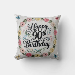 90 Years of Love” Throw Pillow: A Heartfelt Tribut Pillow