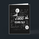 90 Years Old Bday Math Teacher 90th Birthday Gift Card<br><div class="desc">Celebrate birthdays with a clever twist! This funny math design uses equations and square roots to reveal the age, making it the perfect choice for math lovers, teachers, students, and geeks who enjoy a good nerdy joke. Great for milestone birthdays, classroom celebrations, or anyone who appreciates clever humor mixed with...</div>