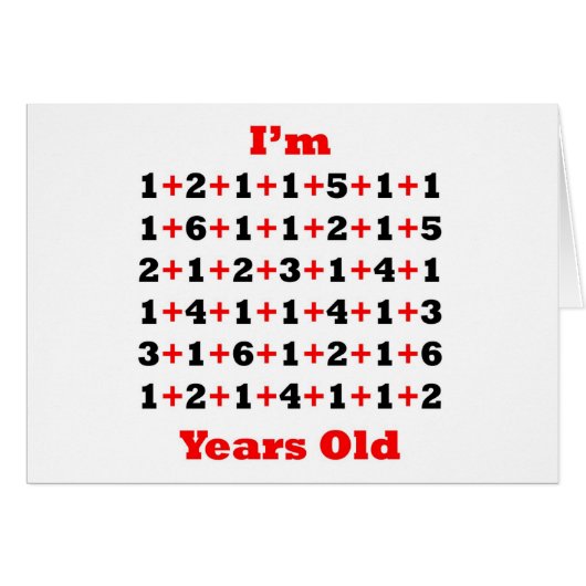90 Years old! Blk Red Cards (Front Horizontal)