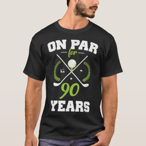 90 Years Old Happy 90th Birthday for Golfers T_Shirt