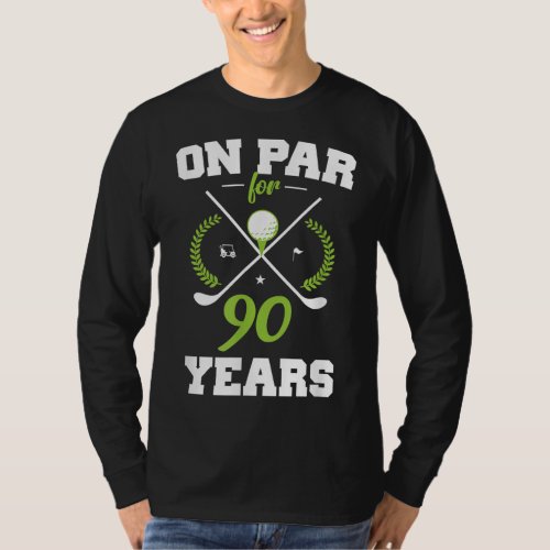 90 Years Old Happy 90th Birthday for Golfers T_Shirt