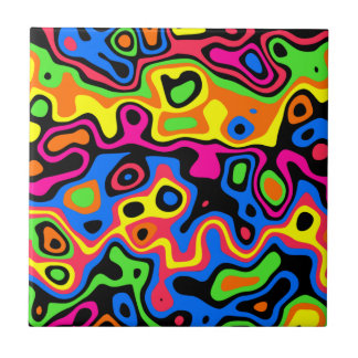 90s 70s Revival Swirl   Ceramic Tile