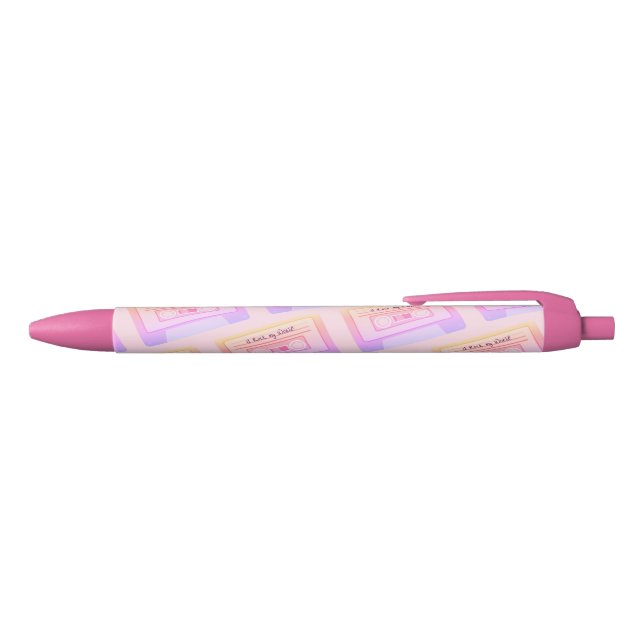 90s 80s Vaporwave Aesthetic Pink Valentines Day Pen (Top)
