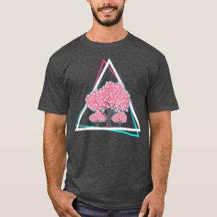 90s Art Japan Flower Sakura Tree Vaporwave Cherry T-Shirt
