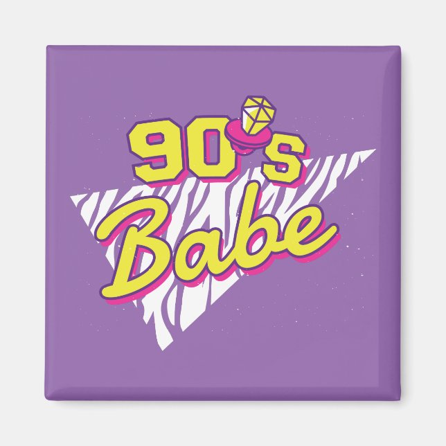 90's Babe Retro 90's Design Magnet (Front)