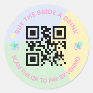 90's Bachelorette QR/Venmo Stickers