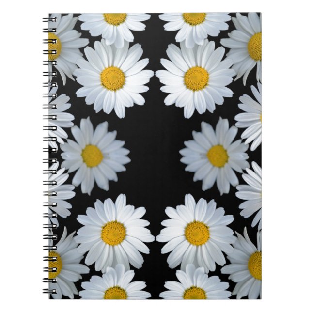 90s black daisy notebook (Front)