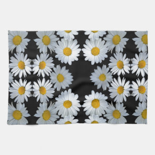 90s black daisy towel