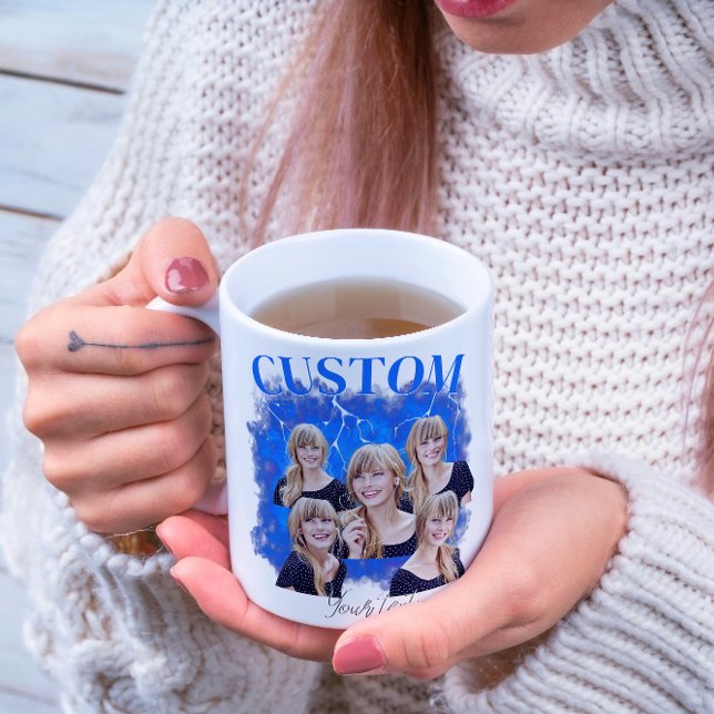 90's bootleg rap tee custom photo coffee mug (Creator Uploaded)