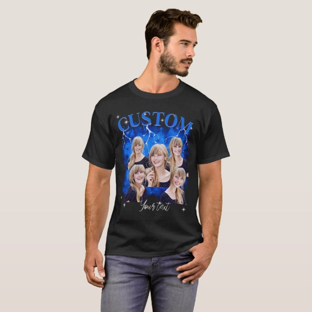 90's bootleg rap tee custom photo T-Shirt | Zazzle