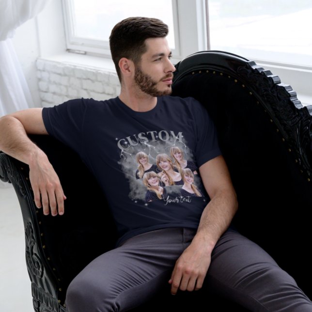 90's bootleg rap tee custom photo T-Shirt (Creator Uploaded)