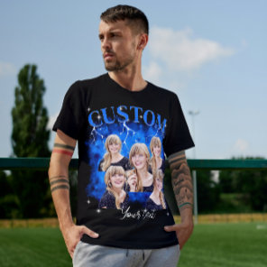 90's bootleg rap tee custom photo T-Shirt
