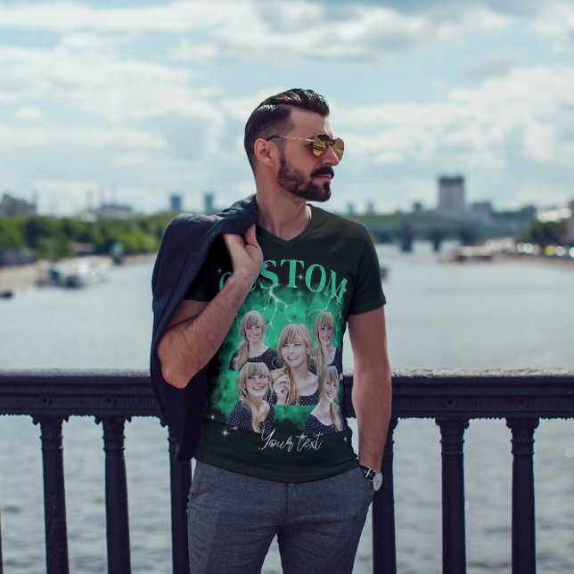 90's bootleg rap tee custom photo T-Shirt (Creator Uploaded)