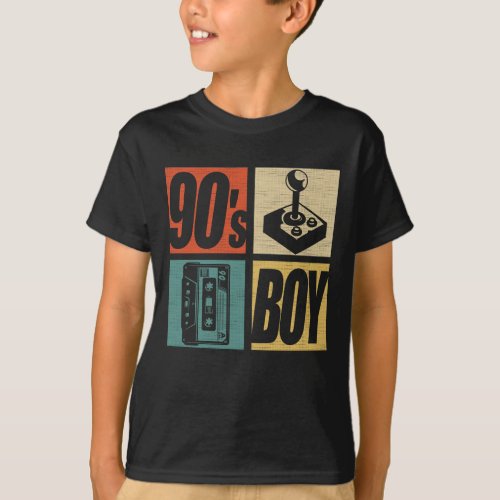 90s Boy 1990s Fashion 90 Theme Party Nineties  T_Shirt