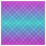 90s Bright Plaid Pattern Girly Pink Purple Ombre Fabric