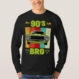 90s Bro Retro Vintage 90s 90s Classic Car Theme P T-Shirt
