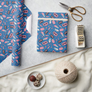 90s Comic Pattern Wrapping Paper