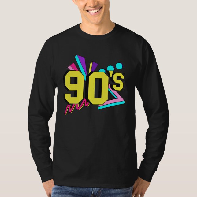 90s Costume Theme Party 90s Outfit Retro Party T-Shirt (Front)