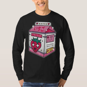 90s Egirl Eboy Milk Shake Carton Cute Japanese Str T-Shirt
