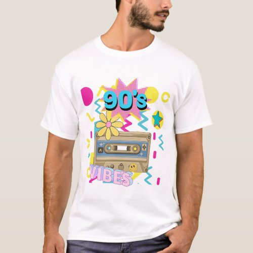 90s Flashback Colorful Nostalgia Shirt