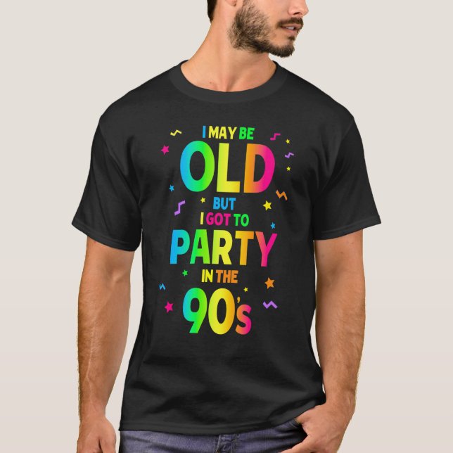 90s For Women Rave Outfit & 1990s Fancy Dress T-Shirt (Front)