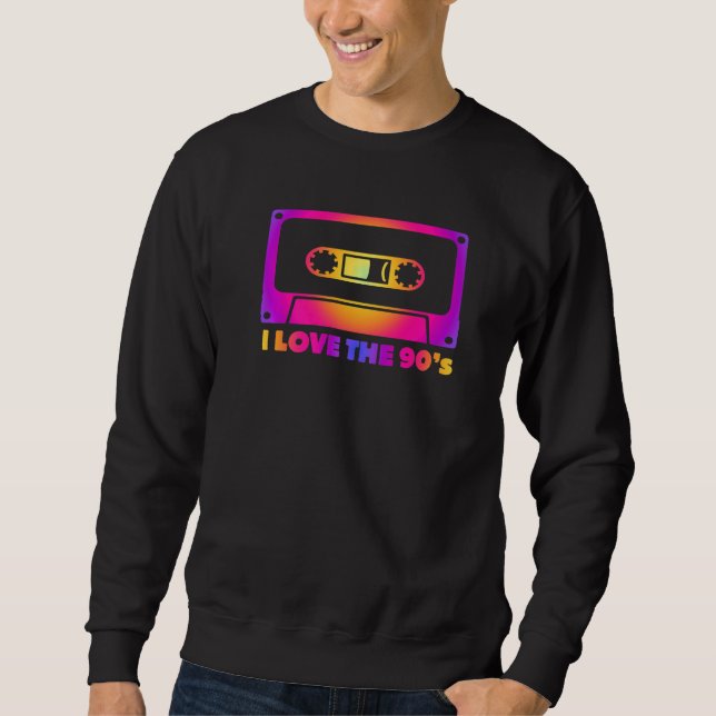 90s Fun Cassette Pop Graphic For Hipsters Retro Hi Sweatshirt (Front)