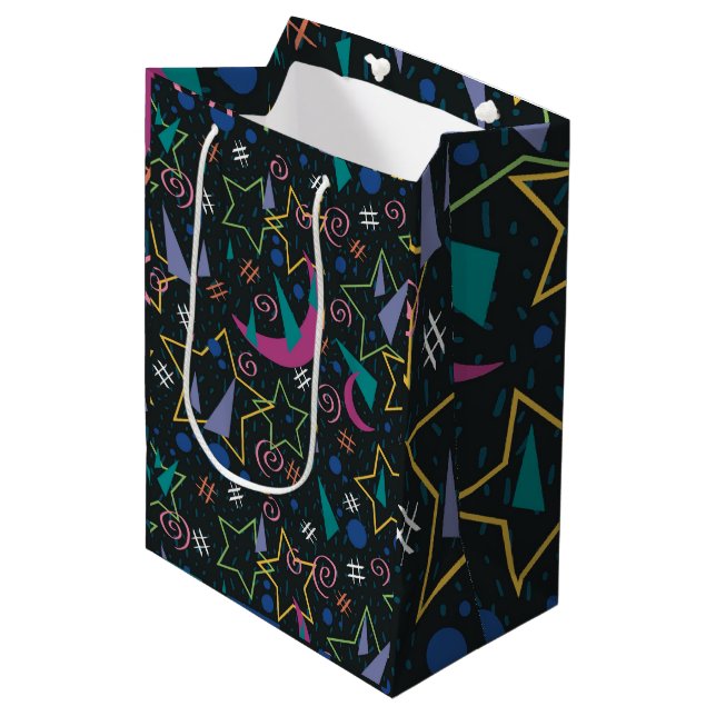 90s Galaxy Arcade Medium Gift Bag (Front Angled)