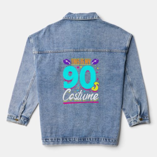 90s Generation Retro Music  Costume Party Nineties Denim Jacket