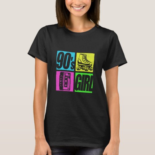 90s Girl 1990s Fashion 90 Theme Party Nineties   T_Shirt