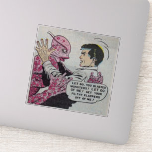 90s Golden age horror comics scary retro comic Sticker