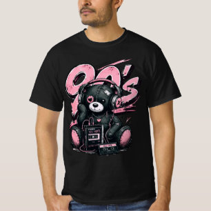 90s Graffiti Teddy Bear Retro Music Aesthetic T-Shirt