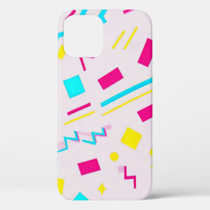 90's Hand Drawn Doodle iPhone 12 Case