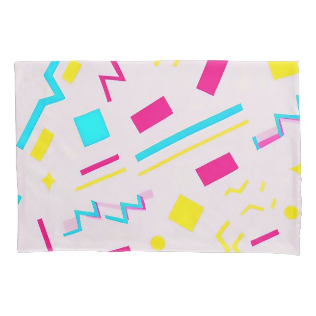 90's Hand Drawn Doodle Pillow Case (Front)