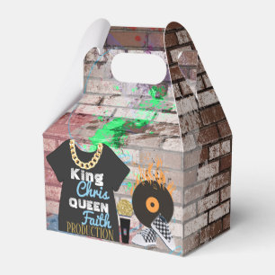 90's Hip Hop Baby Shower Gable Favor Box